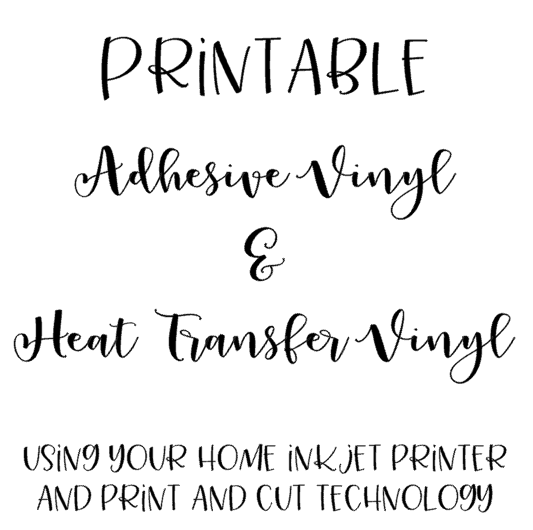 Printable Heat Transfer Vinyl (PU) for your home desktop Inkjet or