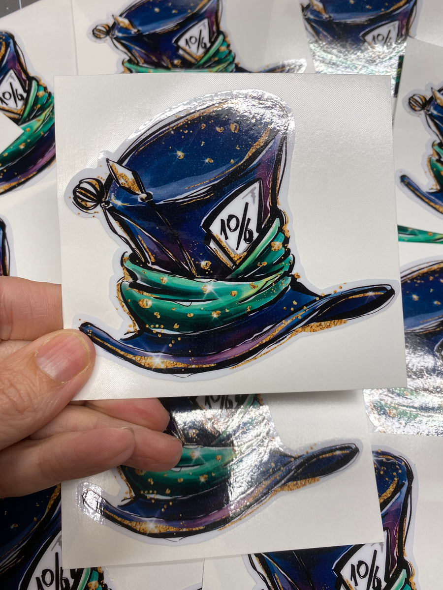 Sticker 21G Alice in Wonderland Mad Hatter Hat – MY VINYL CUT
