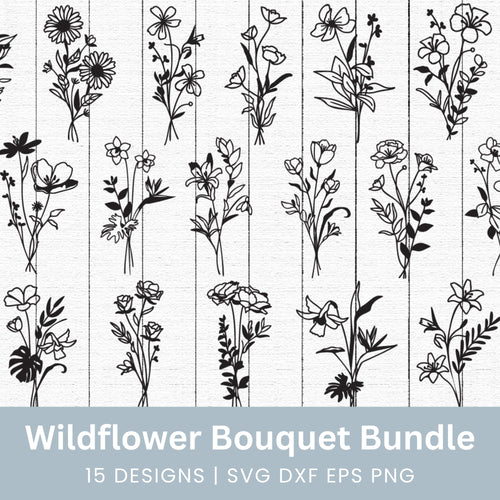 Wildflower Bouquet SVG Bundle