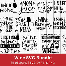 Load image into Gallery viewer, Wine SVG Bundle