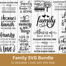 Load image into Gallery viewer, Family SVG Bundle