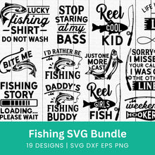 Load image into Gallery viewer, Fishing SVG Bundle