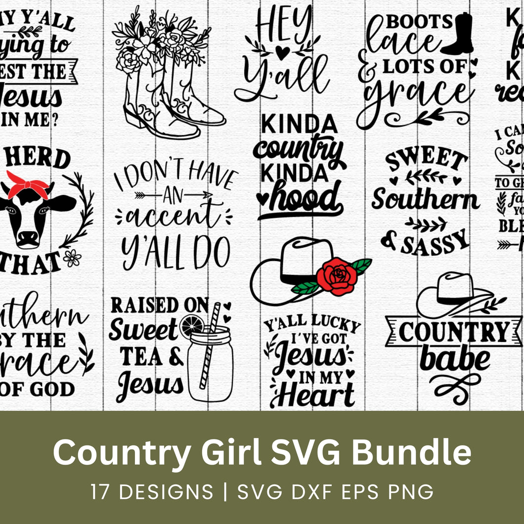 Country Girl SVG Bundle