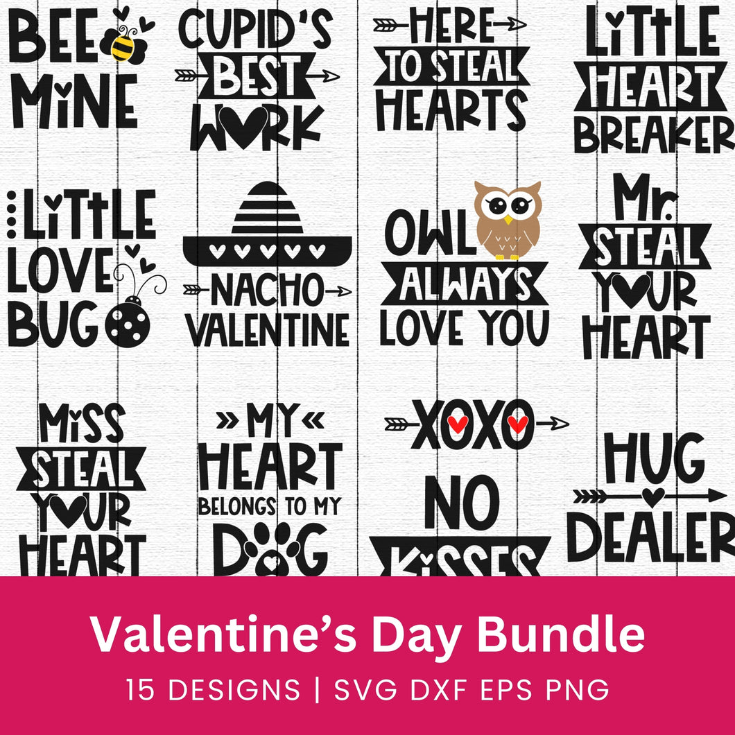 Valentine's Day SVG Bundle