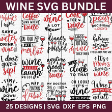 Load image into Gallery viewer, Wine SVG Bundle