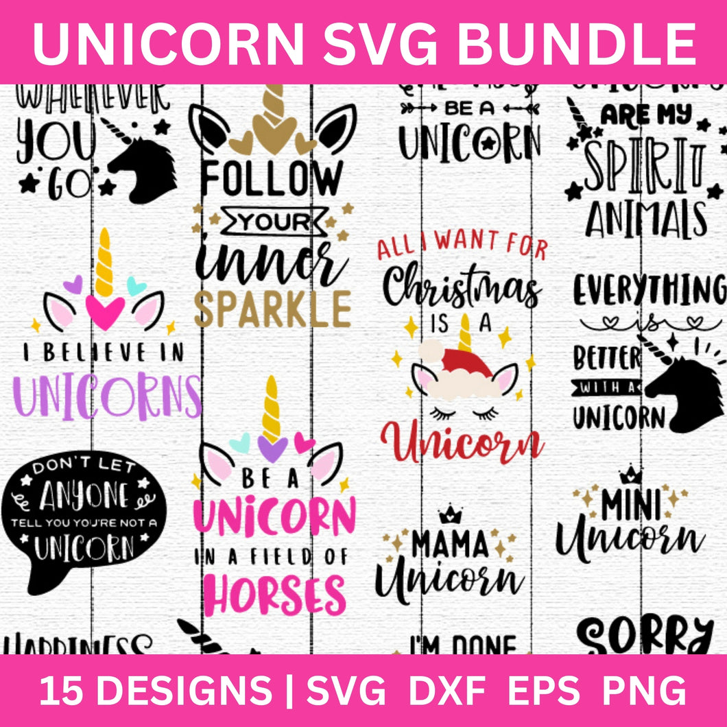 Unicorn SVG Bundle