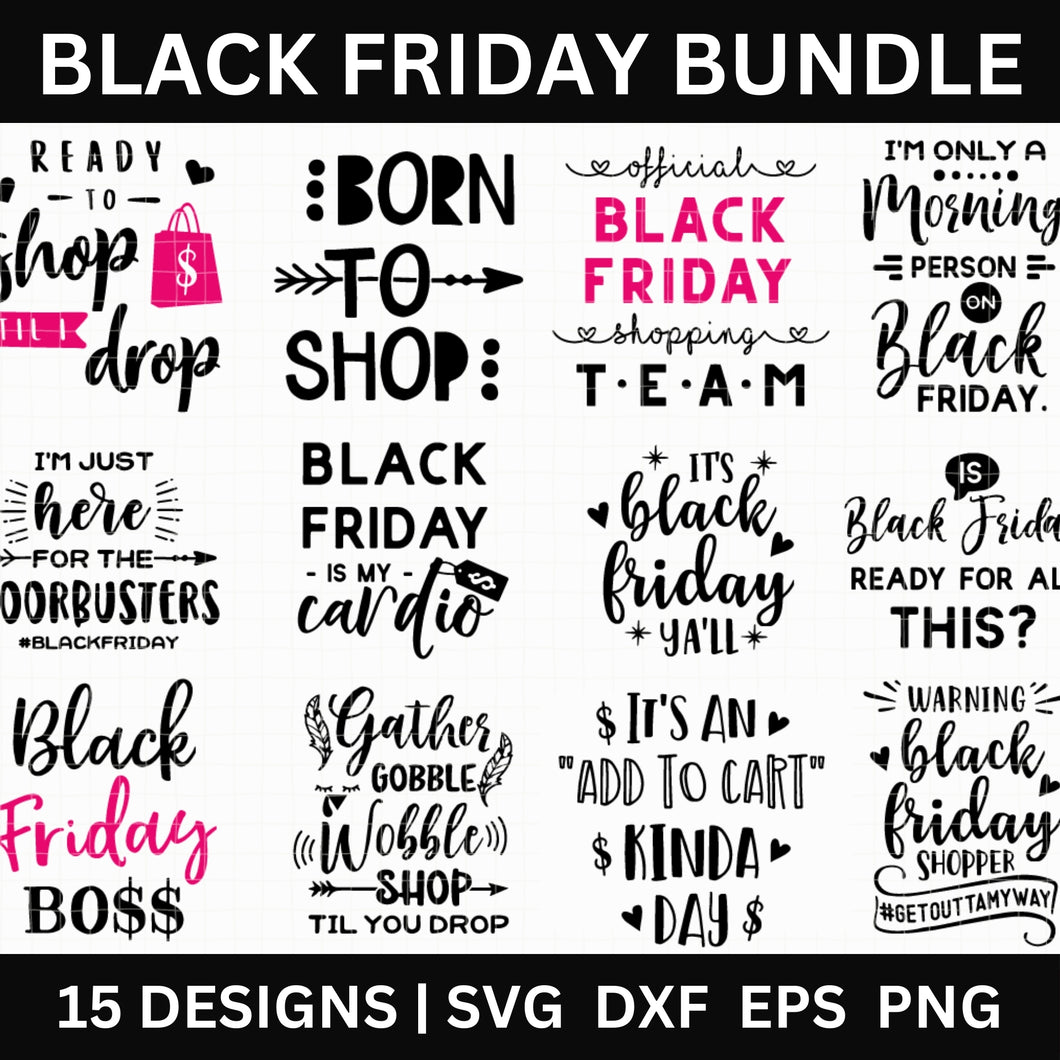 Black Friday SVG Bundle