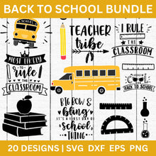 Load image into Gallery viewer, Back to School SVG Bundle