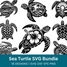 Load image into Gallery viewer, Sea Turtle SVG Bundle
