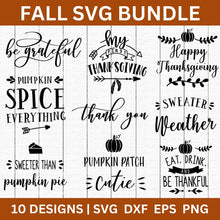 Load image into Gallery viewer, Fall SVG Bundle