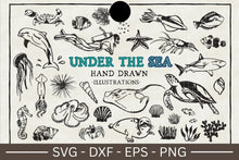 Load image into Gallery viewer, Under the Sea Illustration SVG Bundle