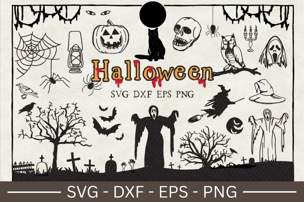 Halloween Illustration SVG Bundle