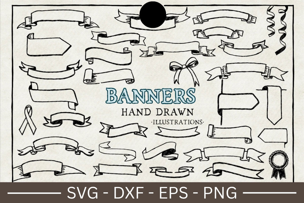 Banners Illustration SVG Bundle