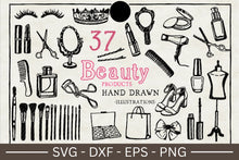 Load image into Gallery viewer, Beauty Products Illustration SVG Bundle