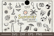 Load image into Gallery viewer, Summer Illustration SVG Bundle