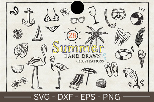 Summer Illustration SVG Bundle