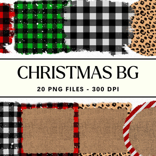 Christmas Sublimation Background Bundle