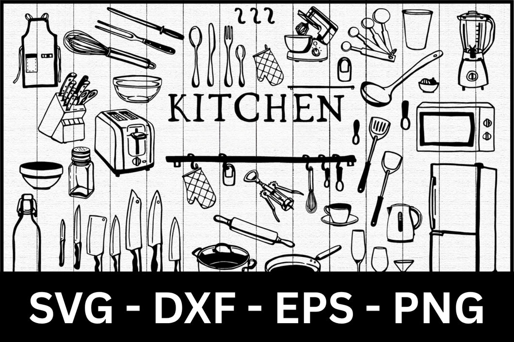 Kitchen Illustration SVG Bundle