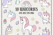 Load image into Gallery viewer, Unicorn Illustration SVG Bundle