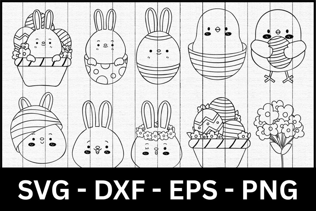 Easter Illustration SVG Bundle