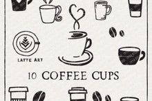 Load image into Gallery viewer, Coffee Cup Illustration SVG Bundle