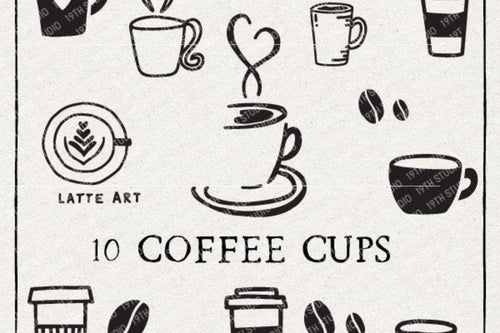 Coffee Cup Illustration SVG Bundle