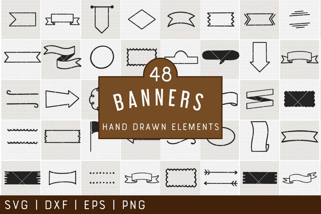 Banners Illustration SVG Bundle