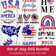 Load image into Gallery viewer, 4th of July SVG Bundle