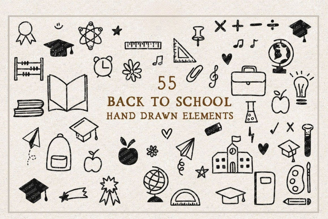 Back to School Illustration SVG Bundle