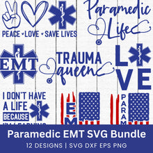 Load image into Gallery viewer, Paramedic, EMS, EMT SVG Bundle