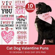 Load image into Gallery viewer, Pet Cat Dog Valentine's Day SVG Bundle