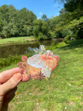 Load image into Gallery viewer, Sticker | 54A | Fall Drink | Waterproof Vinyl Sticker | White | Clear | Permanent | Removable | Window Cling | Glitter | Holographic