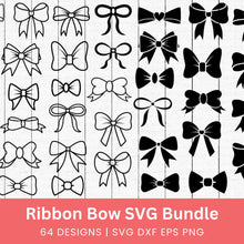 Load image into Gallery viewer, Ribbon Bow SVG Bundle