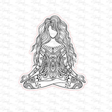 Load image into Gallery viewer, Sticker | 6N | Mandala | Waterproof Vinyl Sticker | White | Clear | Permanent | Removable | Window Cling | Glitter | Holographic