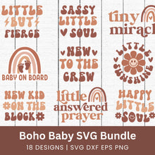 Load image into Gallery viewer, Boho Baby SVG Bundle
