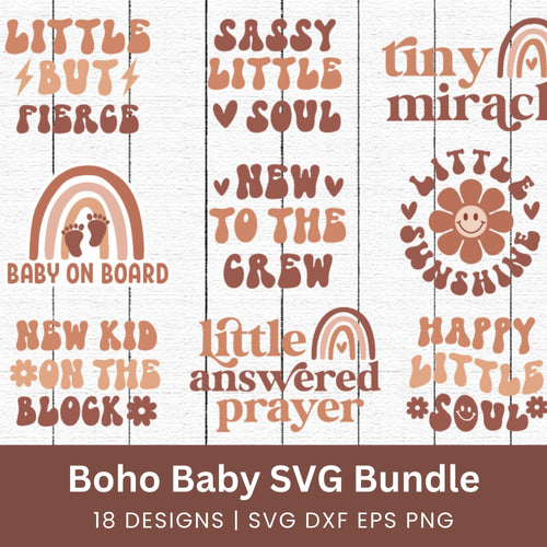 Boho Baby SVG Bundle