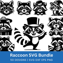 Load image into Gallery viewer, Raccoon SVG Bundle