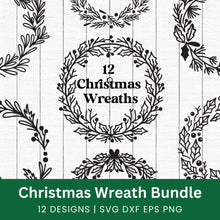 Load image into Gallery viewer, Christmas Wreaths SVG Bundle