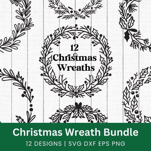 Christmas Wreaths SVG Bundle