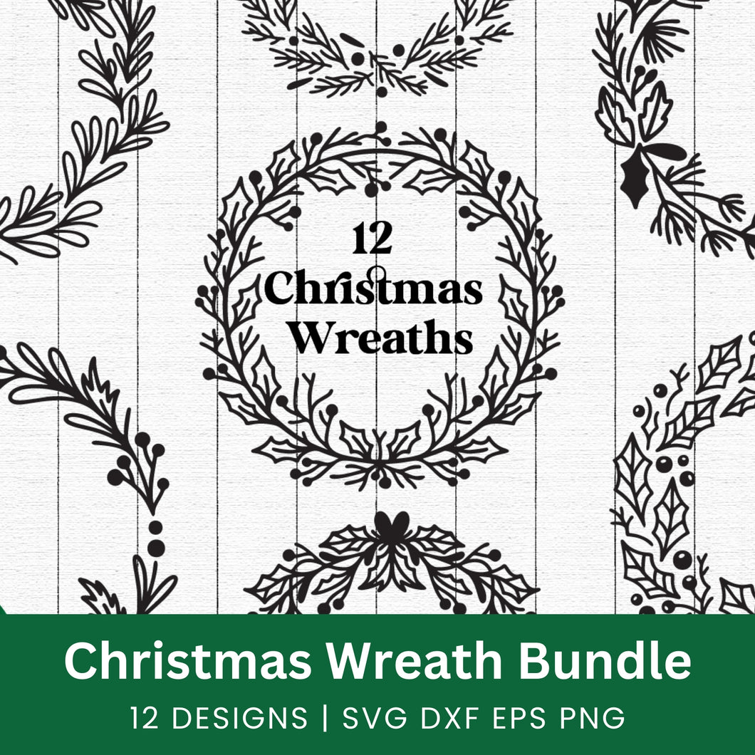 Christmas Wreaths SVG Bundle