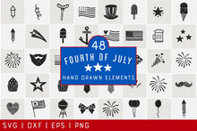 Load image into Gallery viewer, 4th of July Illustration SVG Bundle