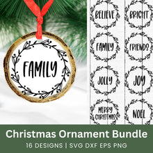 Load image into Gallery viewer, Christmas Ornament SVG Bundle