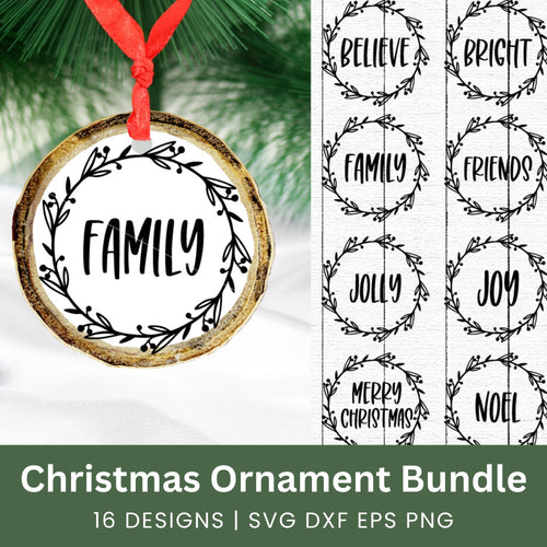 Christmas Ornament SVG Bundle