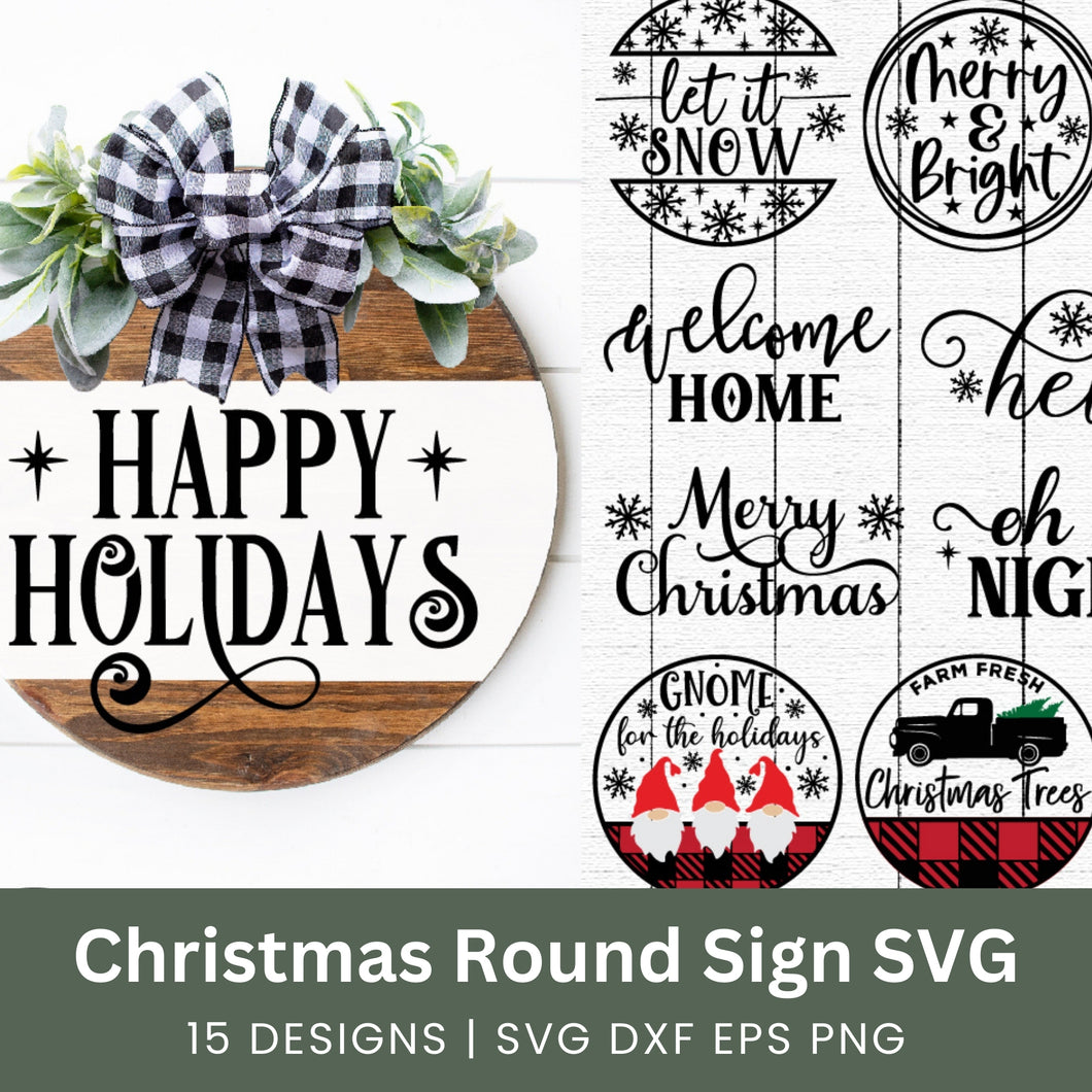 Christmas Sign SVG Bundle