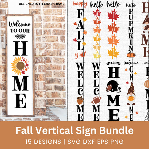 Fall Porch Sign SVG Bundle