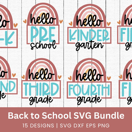 Back to School Shirt SVG Bundle