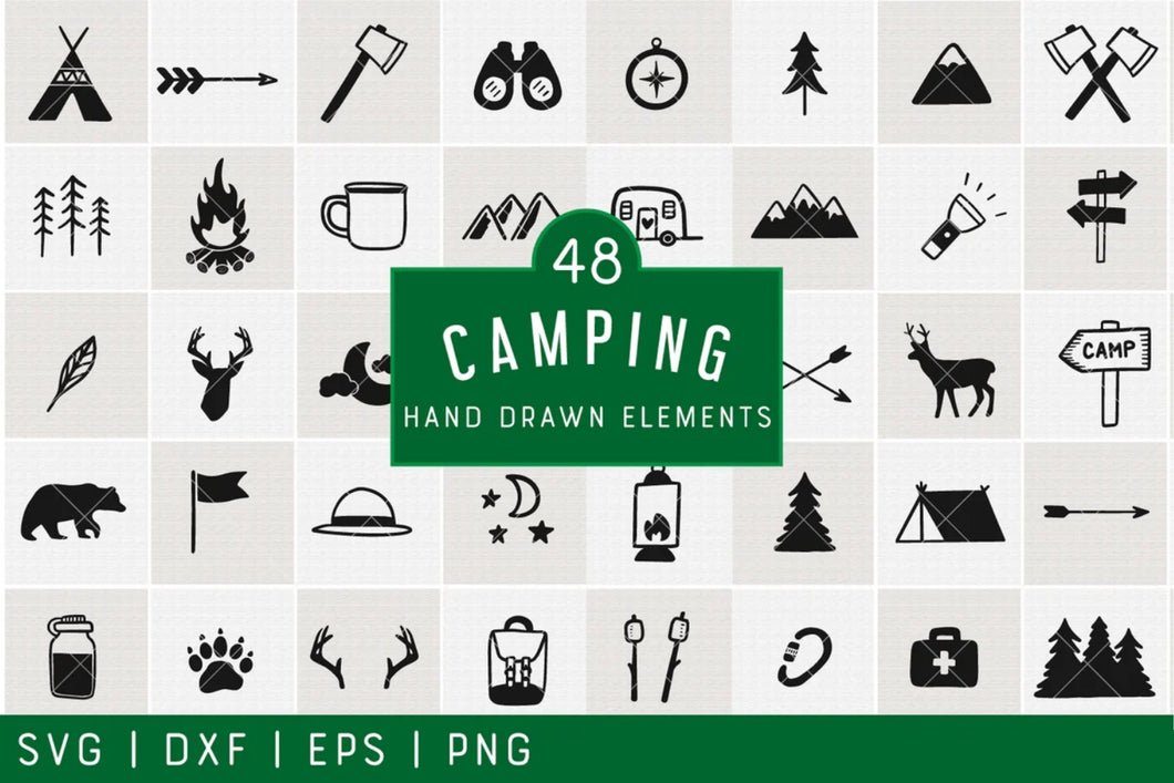 Camping Illustration SVG Bundle