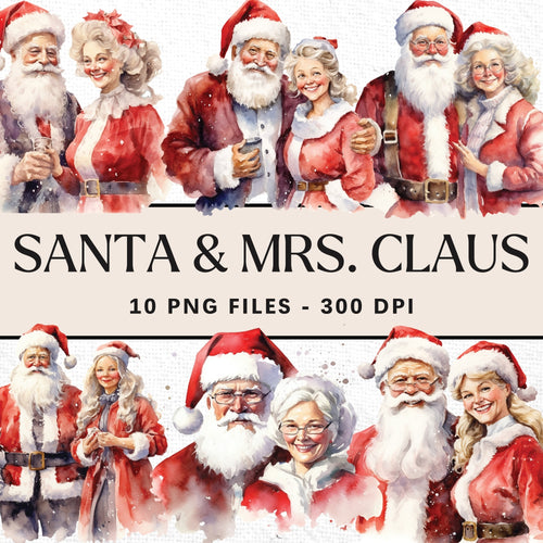 Santa and Mrs. Claus Sublimation Bundle