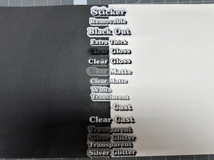 Sticker |  | Mushroom Circle | Waterproof Vinyl Sticker | White | Clear | Permanent | Removable | Window Cling | Glitter | Holographic