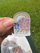 Load image into Gallery viewer, Sticker Sheet |  | Set of little planner stickers Boho Floral Quotes 5 X 7